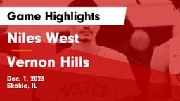 Niles West  vs Vernon Hills  Game Highlights - Dec. 1, 2023