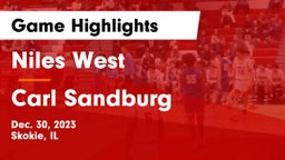 Niles West  vs Carl Sandburg  Game Highlights - Dec. 30, 2023