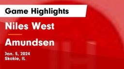Niles West  vs Amundsen  Game Highlights - Jan. 5, 2024