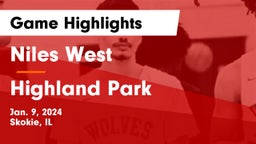 Niles West  vs Highland Park  Game Highlights - Jan. 9, 2024