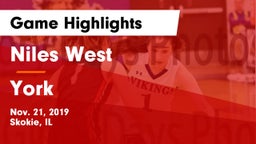 Niles West  vs York  Game Highlights - Nov. 21, 2019