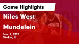 Niles West  vs Mundelein  Game Highlights - Jan. 7, 2020