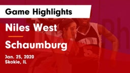 Niles West  vs Schaumburg  Game Highlights - Jan. 25, 2020