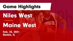 Niles West  vs Maine West  Game Highlights - Feb. 23, 2021