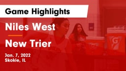 Niles West  vs New Trier  Game Highlights - Jan. 7, 2022