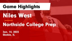 Niles West  vs Northside College Prep Game Highlights - Jan. 14, 2023