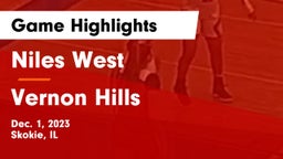 Niles West  vs Vernon Hills  Game Highlights - Dec. 1, 2023