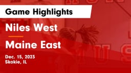 Niles West  vs Maine East  Game Highlights - Dec. 15, 2023
