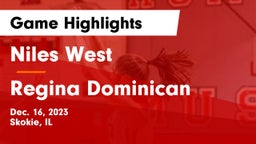 Niles West  vs Regina Dominican  Game Highlights - Dec. 16, 2023