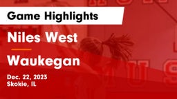 Niles West  vs Waukegan  Game Highlights - Dec. 22, 2023