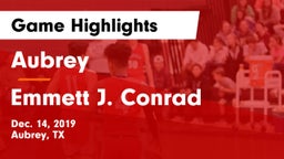 Aubrey  vs Emmett J. Conrad  Game Highlights - Dec. 14, 2019