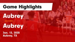 Aubrey  vs Aubrey  Game Highlights - Jan. 13, 2020