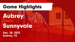 Aubrey  vs Sunnyvale  Game Highlights - Dec. 28, 2023