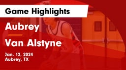 Aubrey  vs Van Alstyne  Game Highlights - Jan. 12, 2024