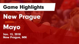New Prague  vs Mayo  Game Highlights - Jan. 13, 2018