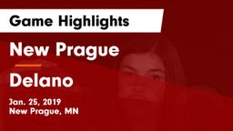 New Prague  vs Delano  Game Highlights - Jan. 25, 2019