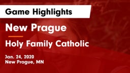 New Prague  vs Holy Family Catholic  Game Highlights - Jan. 24, 2020