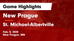 New Prague  vs St. Michael-Albertville  Game Highlights - Feb. 8, 2020
