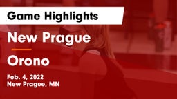 New Prague  vs Orono  Game Highlights - Feb. 4, 2022