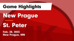 New Prague  vs St. Peter  Game Highlights - Feb. 28, 2023