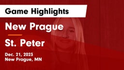 New Prague  vs St. Peter  Game Highlights - Dec. 21, 2023