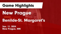 New Prague  vs Benilde-St. Margaret's  Game Highlights - Jan. 11, 2024