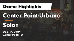 Center Point-Urbana  vs Solon  Game Highlights - Dec. 14, 2019