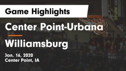 Center Point-Urbana  vs Williamsburg  Game Highlights - Jan. 16, 2020
