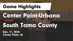 Center Point-Urbana  vs South Tama County  Game Highlights - Dec. 11, 2018