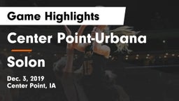 Center Point-Urbana  vs Solon  Game Highlights - Dec. 3, 2019