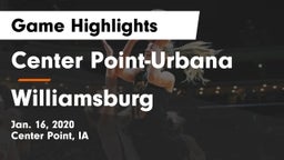 Center Point-Urbana  vs Williamsburg  Game Highlights - Jan. 16, 2020