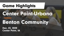 Center Point-Urbana  vs Benton Community Game Highlights - Dec. 22, 2020