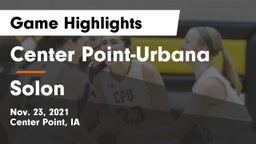 Center Point-Urbana  vs Solon  Game Highlights - Nov. 23, 2021