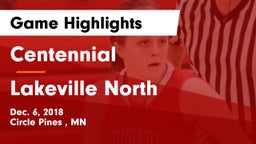Centennial  vs Lakeville North  Game Highlights - Dec. 6, 2018
