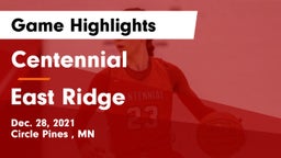 Centennial  vs East Ridge  Game Highlights - Dec. 28, 2021
