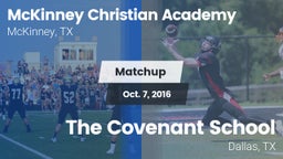 Matchup: McKinney Christian vs. The Covenant School 2016