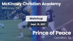 Matchup: McKinney Christian vs. Prince of Peace  2017