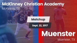 Matchup: McKinney Christian vs. Muenster  2017