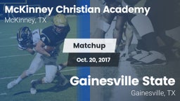 Matchup: McKinney Christian vs. Gainesville State  2017