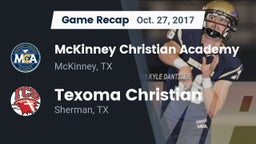 Recap: McKinney Christian Academy vs. Texoma Christian  2017