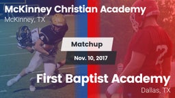 Matchup: McKinney Christian vs. First Baptist Academy 2017