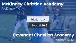 Matchup: McKinney Christian vs. Covenant Christian Academy 2018