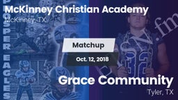 Matchup: McKinney Christian vs. Grace Community  2018