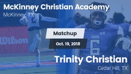 Matchup: McKinney Christian vs. Trinity Christian  2018