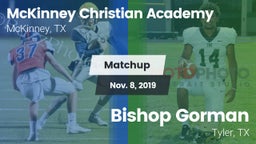 Matchup: McKinney Christian vs. Bishop Gorman  2019