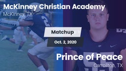 Matchup: McKinney Christian vs. Prince of Peace  2020