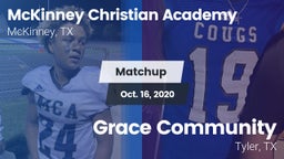 Matchup: McKinney Christian vs. Grace Community  2020