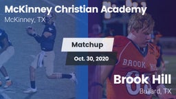 Matchup: McKinney Christian vs. Brook Hill   2020