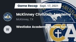 Recap: McKinney Christian Academy vs. Westlake Academy Charter School 2021