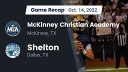 Recap: McKinney Christian Academy vs. Shelton  2022